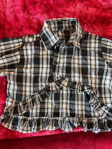 Checked Crop Top