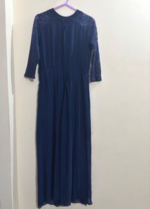 Elegant Navy Blue Maxi Dress