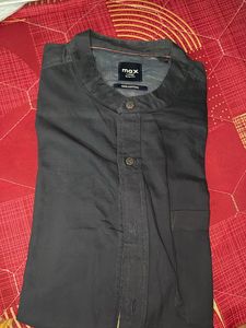 Navy Blue Chinese Colour Shirt For Men