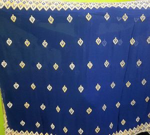 Embroidered Blue saree