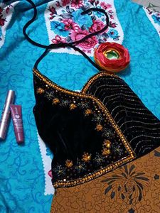 Y2K Haulter Neck Velvet Dress