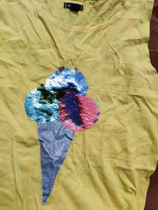 Yellow Colour Top