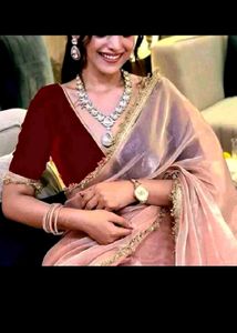 New Attractive Nylon Silk Saree With Blouse Piece