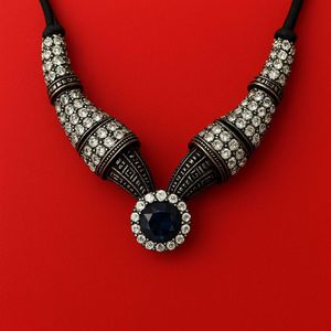 Elegant Blue Stone Necklace