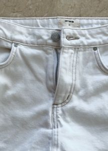 Cotton On cream Denim skorts