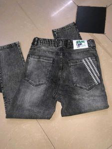 Waist+(28-30)Cool Grey Wash Denim Joggers