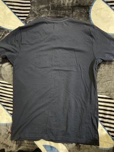 Navy blue Embroidered Tshirt Levis Unisex