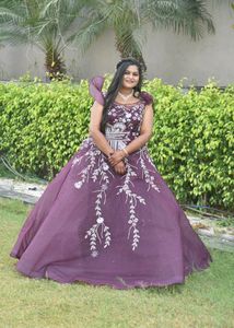 💜 FULLY HAND EMBROIDERED BALL GOWN FOR BRIDAL💜