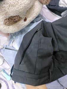 Black Straight Leg Trousers