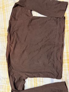Brown Long Sleeve Top