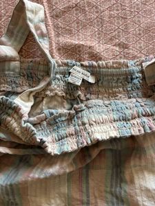 American Eagle Smocked Detail Flowy Top
