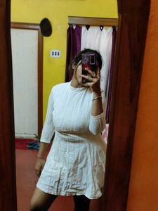 short White Lace Dress