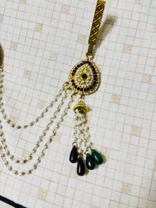 Indian Bridal Saari Pin with Hanging Clip