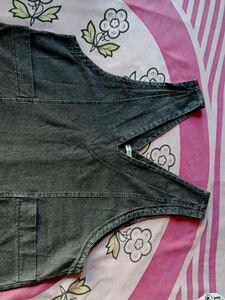 Denim Grey Colour Short Dress