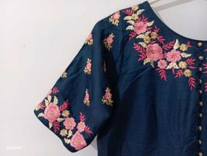 Elegant Embroidered Ethnic Gown
