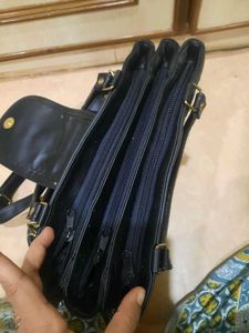 Vintage King Leather Club Handbag