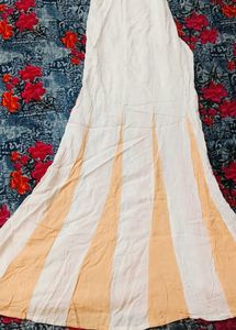 Peach Embroidered Kurta