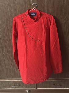Red Grand Men's Kurta