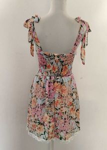 Floral goddess chiffon dress