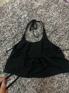 Black Halter Top