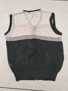 Striped Sleeveless Sweater