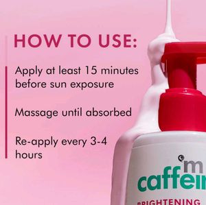 mCaffeine Body Sunscreen(spf) 50++++ Upto 4hrs