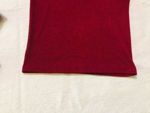 Maroon Ribbed Top (women)