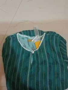 Striped Green Kurta