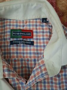 Peter England Checked Shirt
