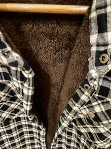Fur Lined Plaid Flannel Shirt (Imported)