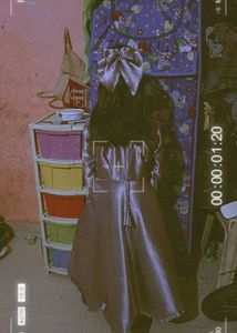 Lavender Colour Gown Full Sleeve