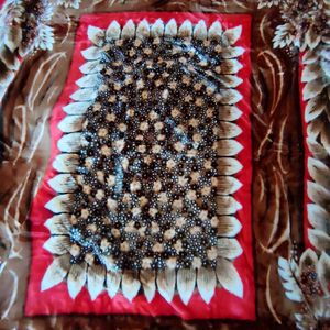 Red Floral Pattern Blanket