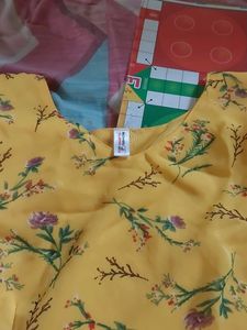 Yellow Color Goun Haldi Ceremony