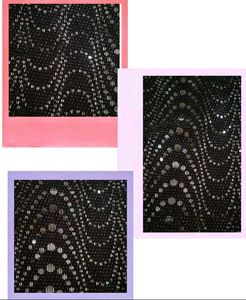 MISS POEM Brand New Mirror sequence midi dress