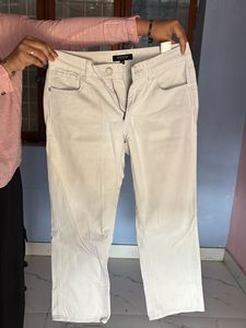 Low Rise Women White Jeans