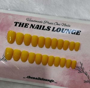Sunshine Yellow Press-On Nails
