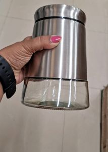 Steel+glass Jar