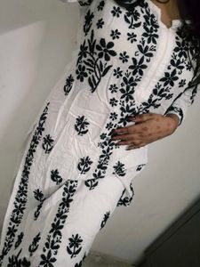 Chikankari Kurti Plazzo Set🫶🏻