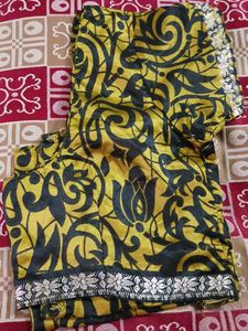 Jaipuri Print Silk Saree Blouse