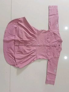 Kids Pinkish Strecheable Top