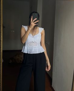 NEW LOOK Broderie White Tops