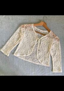 Lace Cardigan with Headpiece