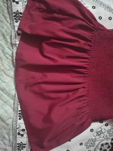 Maroon Long Sleeve Top