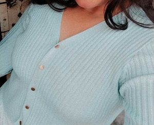 Cute Light Blue Cardigan