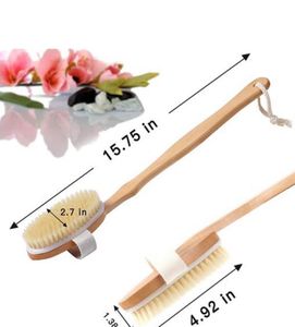 Wooden Back Exfoliator Brush