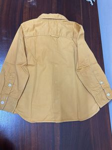 Kids Mustard Button-Down Shirt