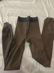 CALZEDONIA italian Brown Leggings warm stockings