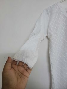 White Cotton Kurti