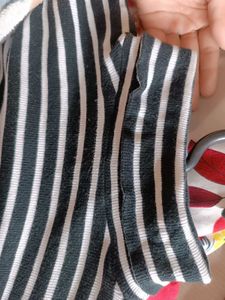 Turtle Neck Stripped Shirt