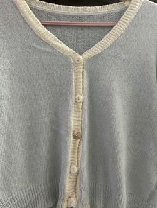 Light Blue Crop Short Sleeve Top